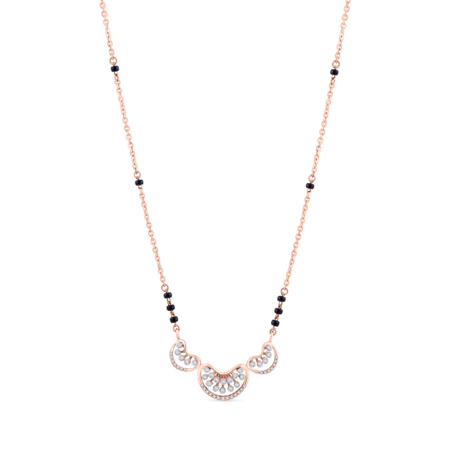 Glimmering Ripples Diamond Mangalsutra