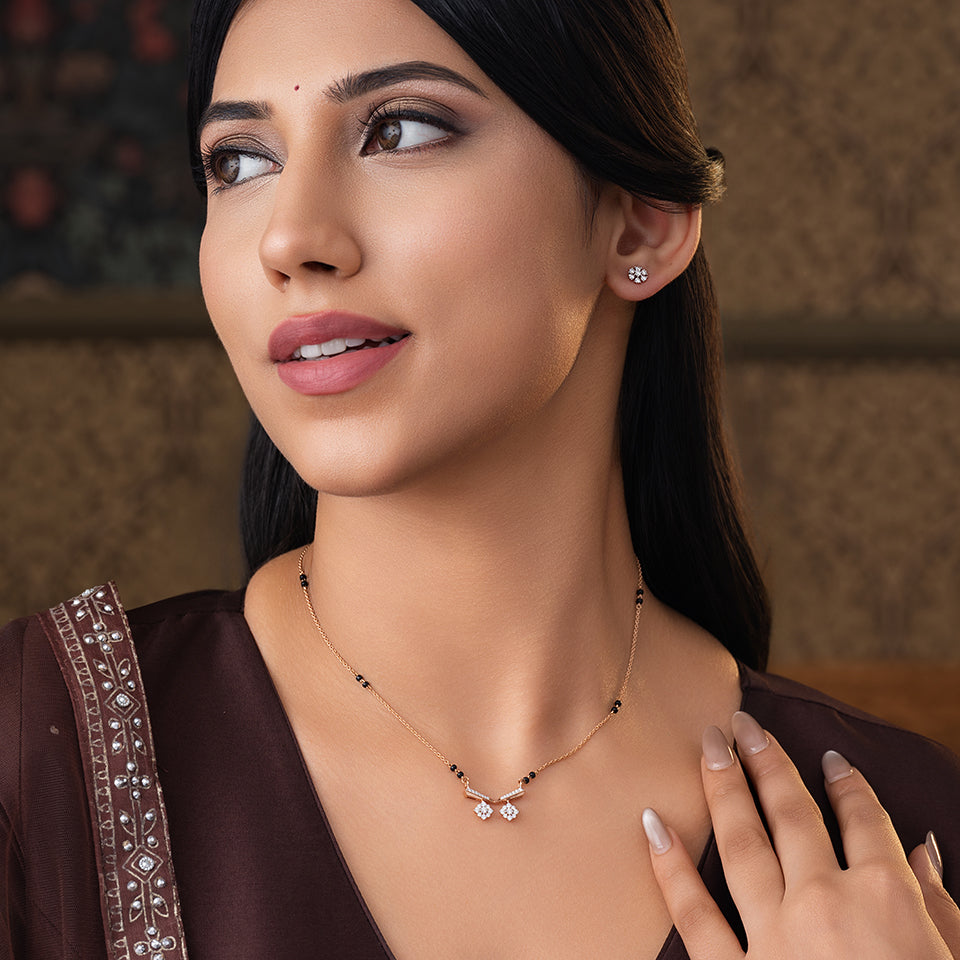 Starlit Bridge Diamond Mangalsutra