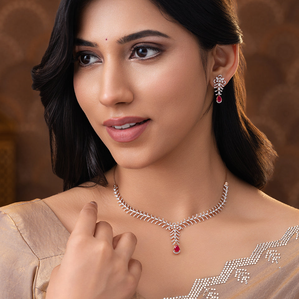 Royal Radiance Diamond Necklace Set