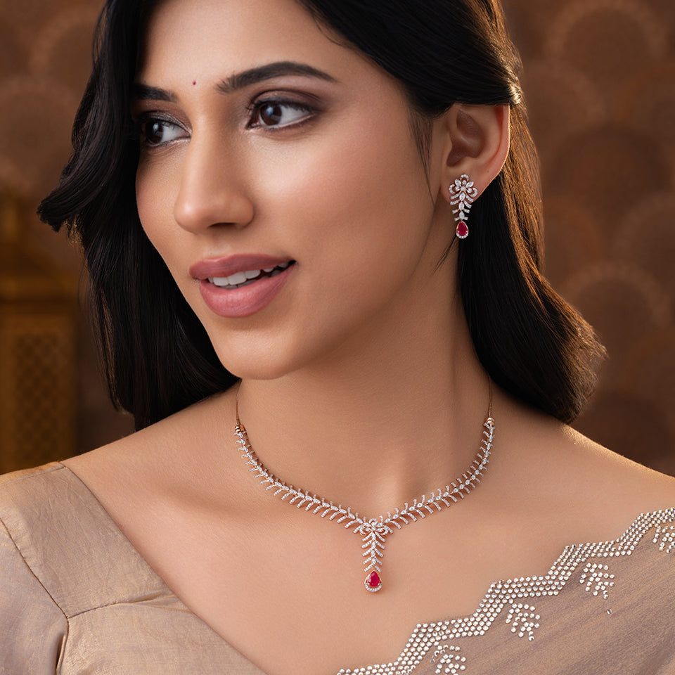 Royal Radiance Diamond Necklace Set
