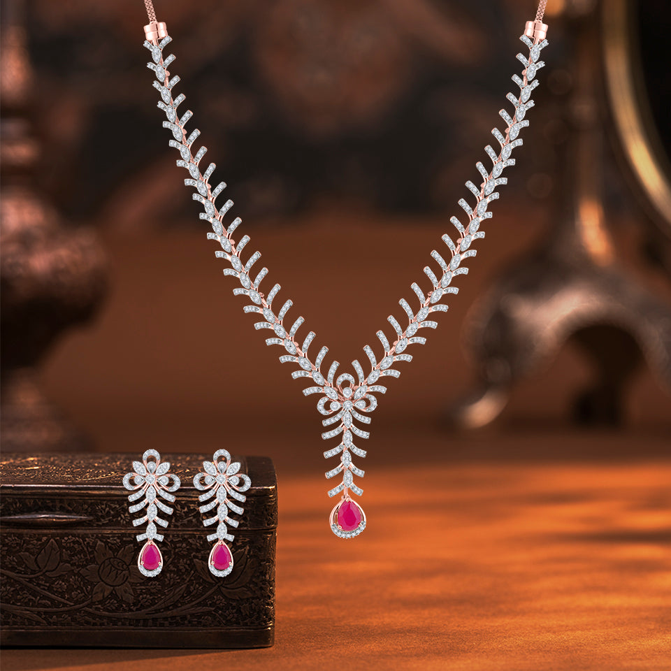 Royal Radiance Diamond Necklace Set
