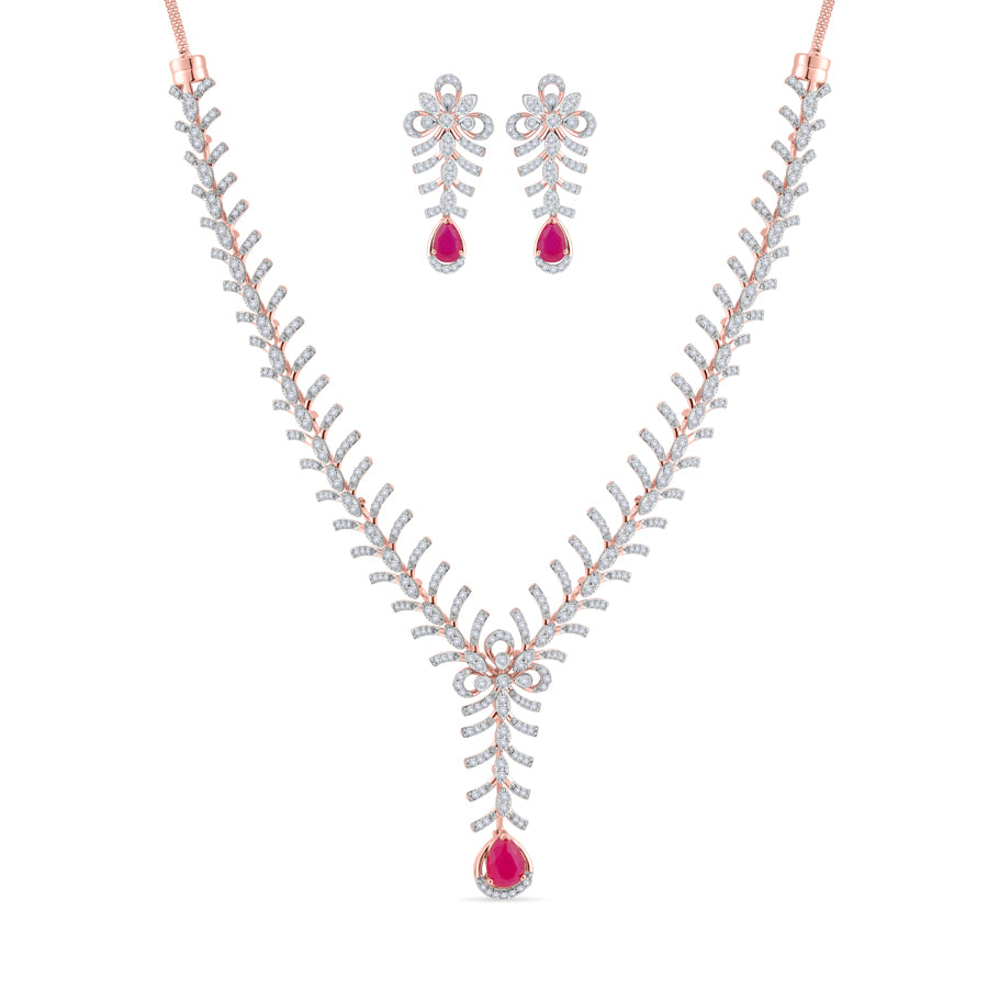Royal Radiance Diamond Necklace Set