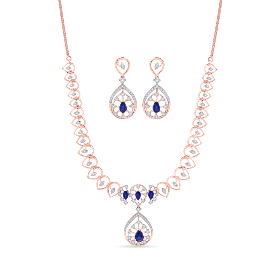 Midnight Ivy Diamond Necklace Set