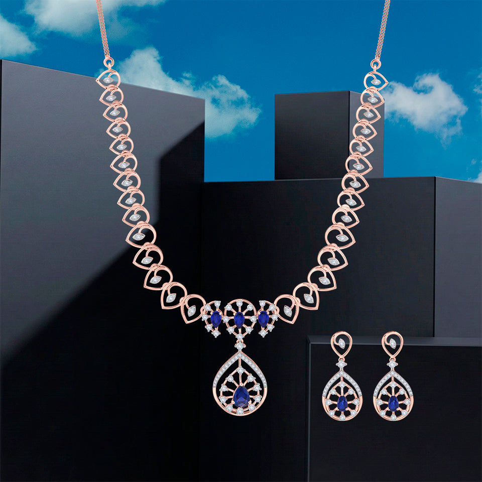 Midnight Ivy Diamond Necklace Set