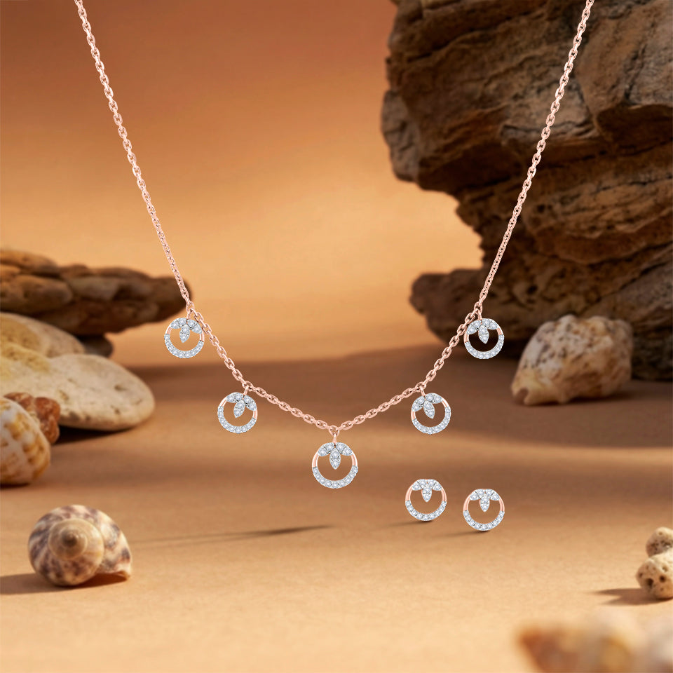 Five-Fold Radiance Diamond Necklace Set