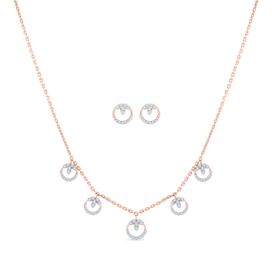 Five-Fold Radiance Diamond Necklace Set