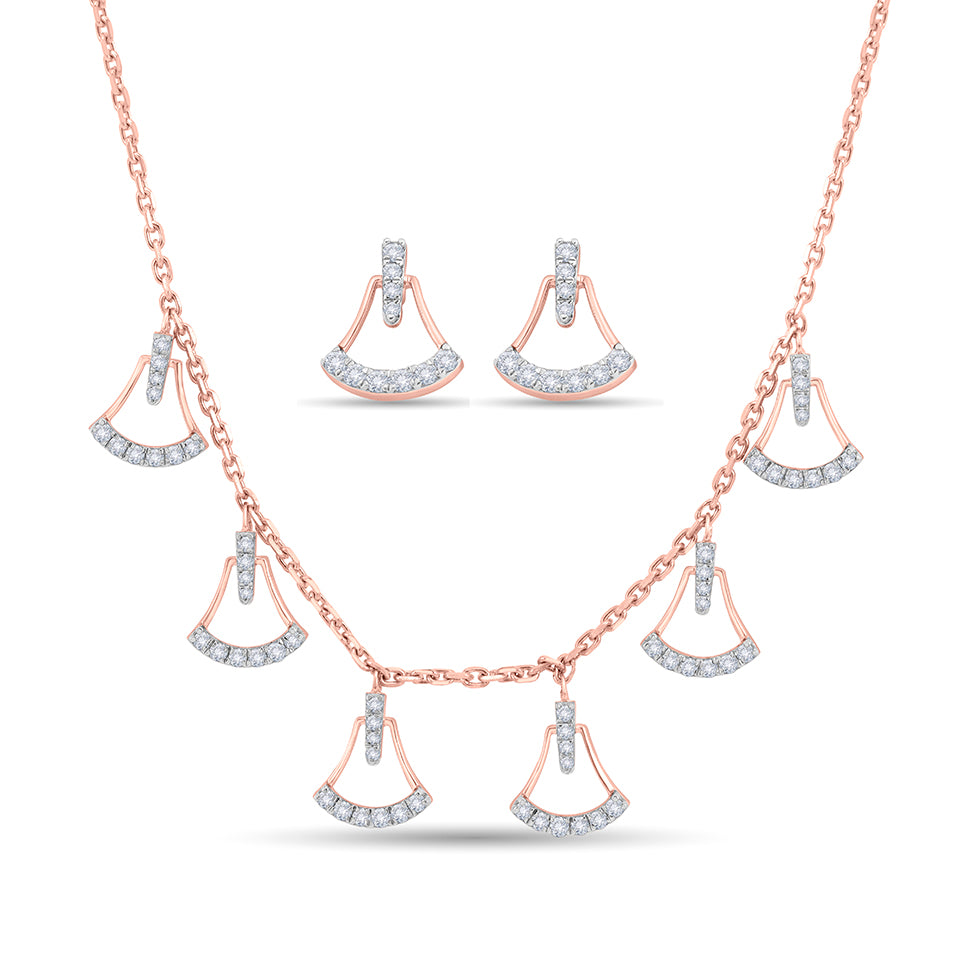 Shining Bells Diamond Necklace Set