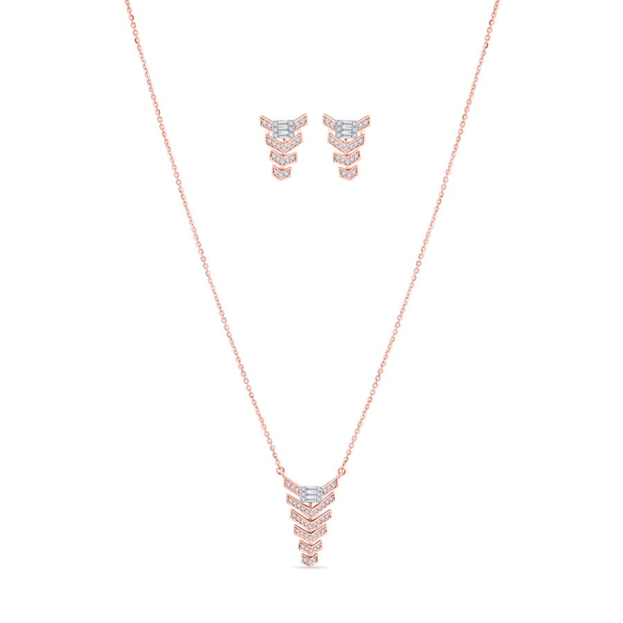 Zenith Glow Diamond Necklace Set