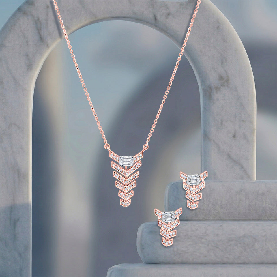 Zenith Glow Diamond Necklace Set