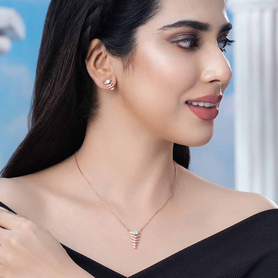 Zenith Glow Diamond Necklace Set