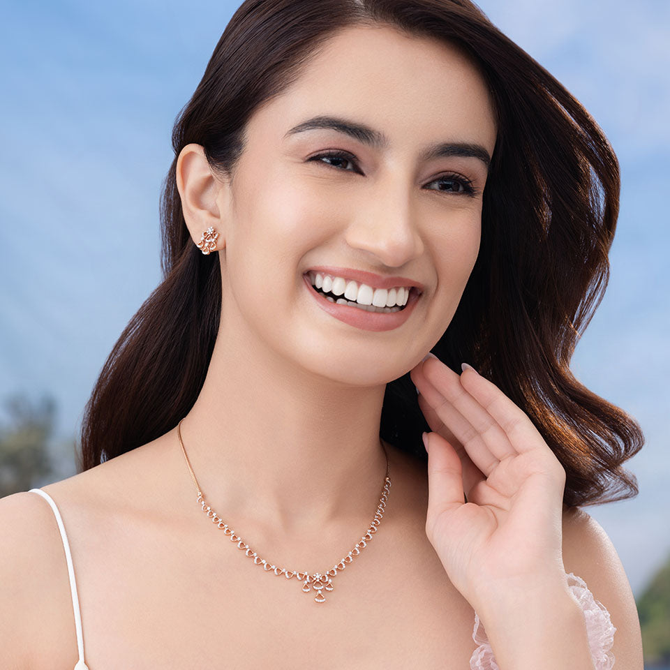 Precious Treasure Diamond Necklace Set