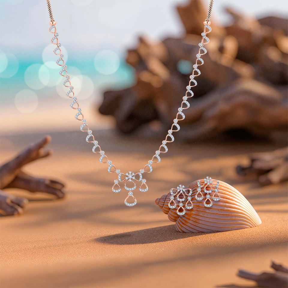Precious Treasure Diamond Necklace Set