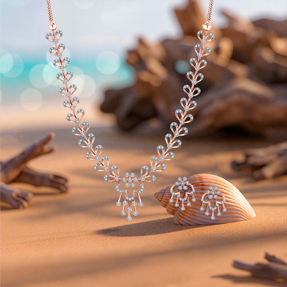 Beauty & Bloom Diamond Necklace Set