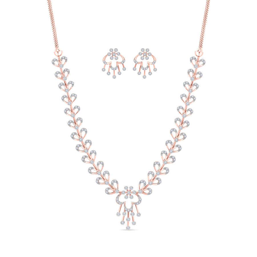 Beauty & Bloom Diamond Necklace Set