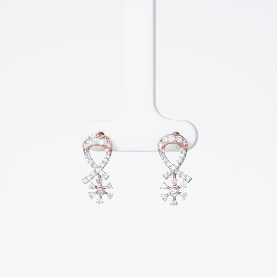 Floral Loop Diamond Necklace Set