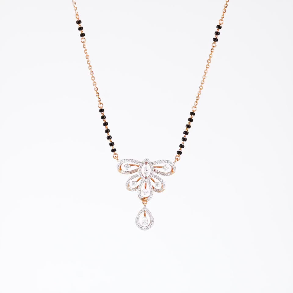 Majestic Butterfly Diamond Mangalsutra