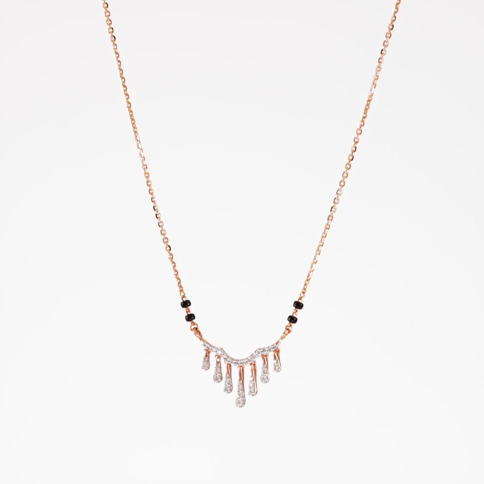 Linear Lustre Diamond Mangalsutra