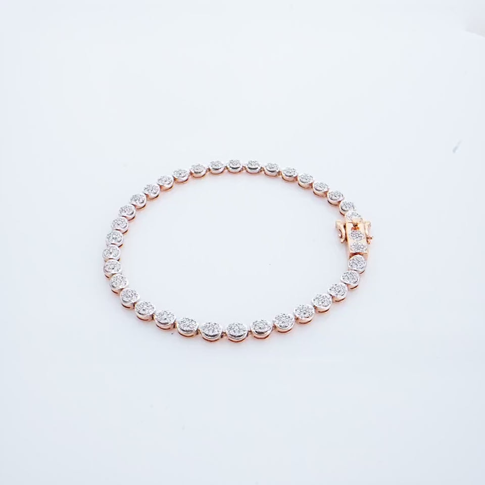 Dazzling Disks Diamond Bracelet