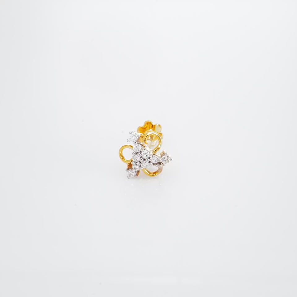 Sparkling Trio Diamond Nosepin