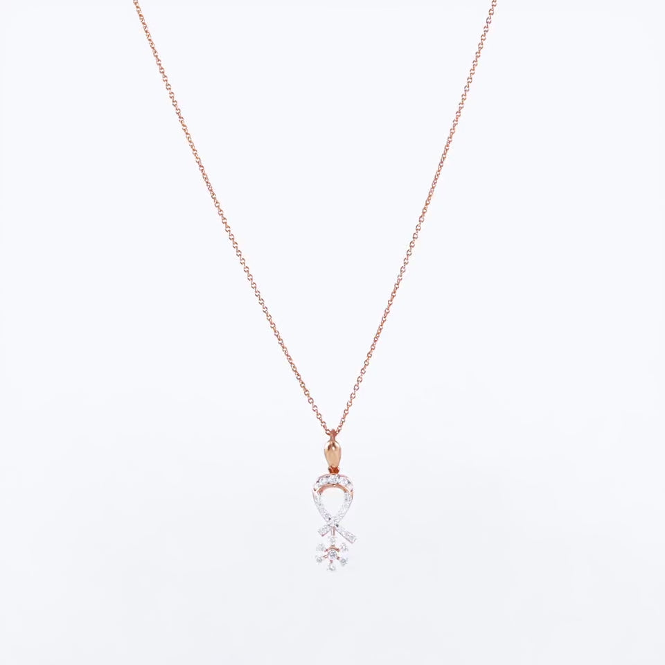 Floral Loop Diamond Necklace Set