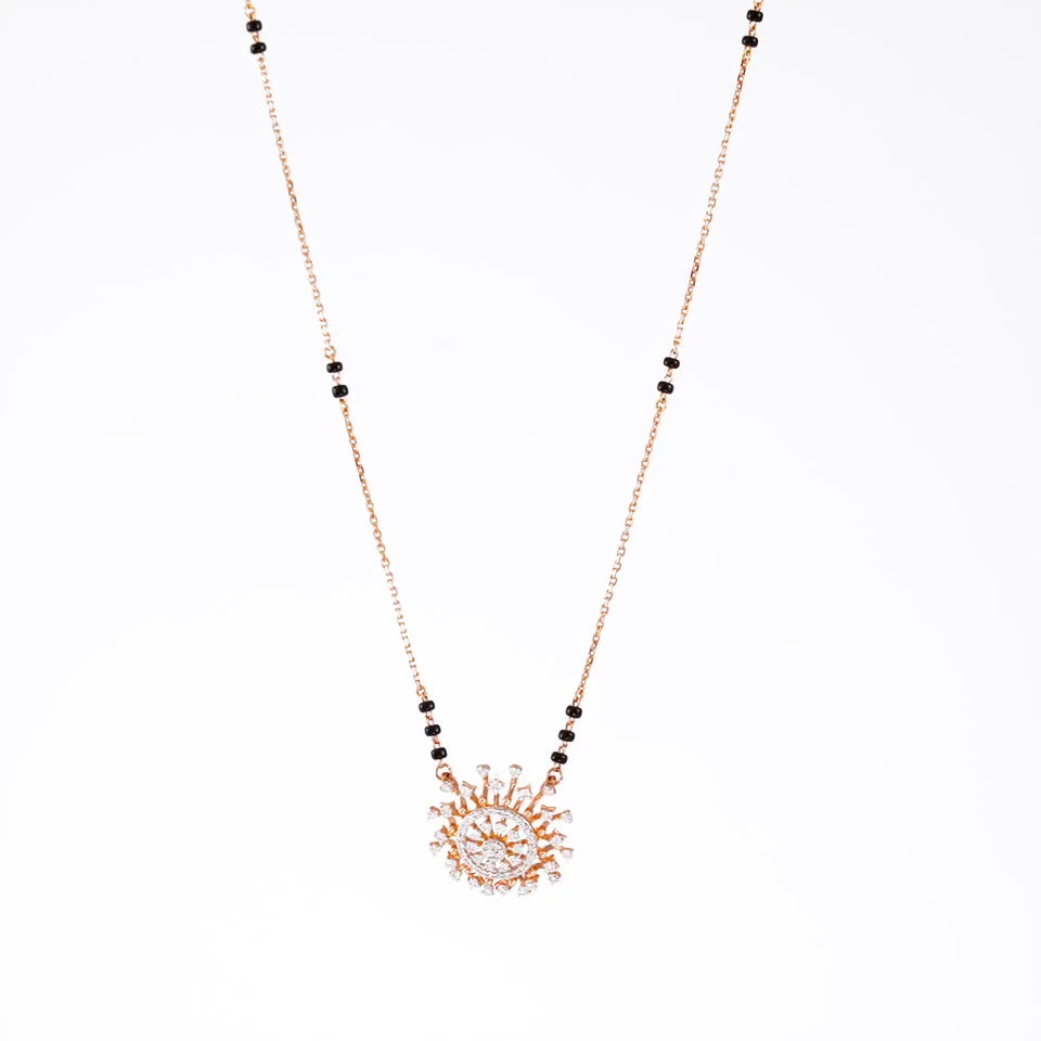 Solar Mandala Diamond Mangalsutra