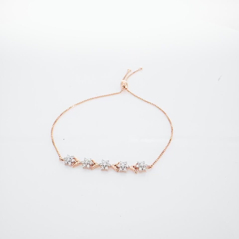 Floral Breeze Diamond Bracelet
