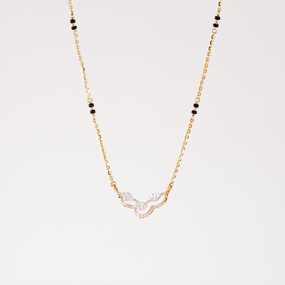 Mystic Wave Diamond Mangalsutra