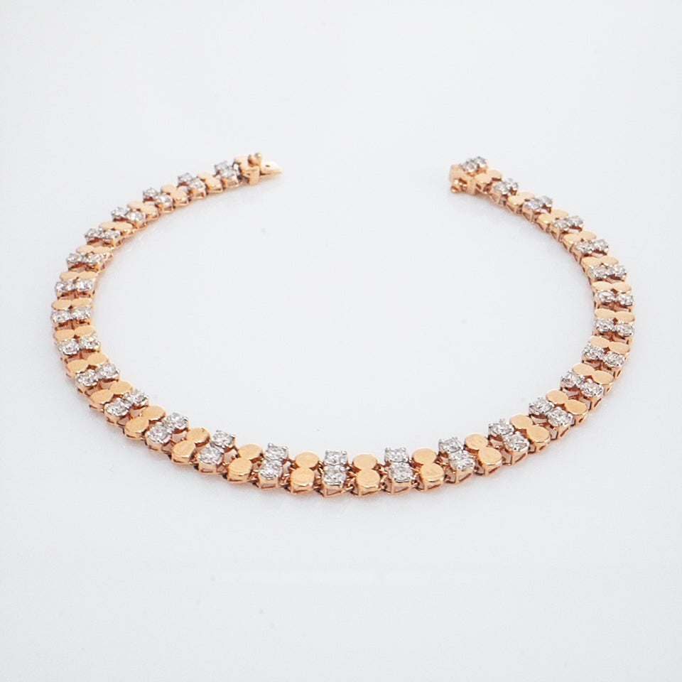 Luminous Ladder  Diamond Bracelet