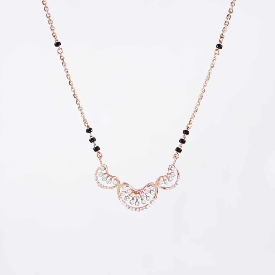 Glimmering Ripples Diamond Mangalsutra