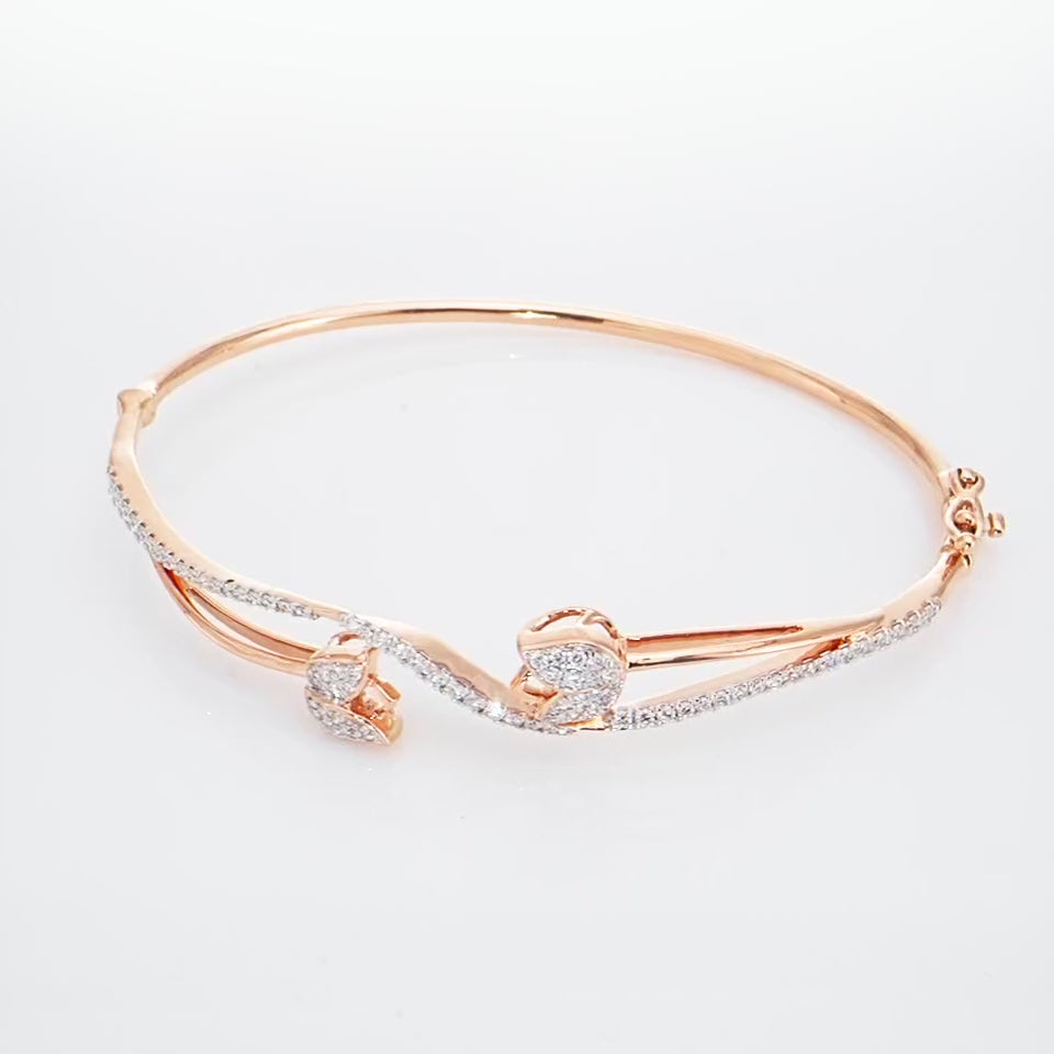 Lotus Veil Diamond Bracelet