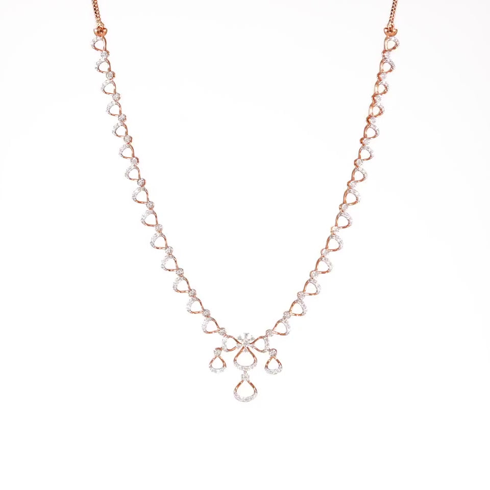 Precious Treasure Diamond Necklace Set