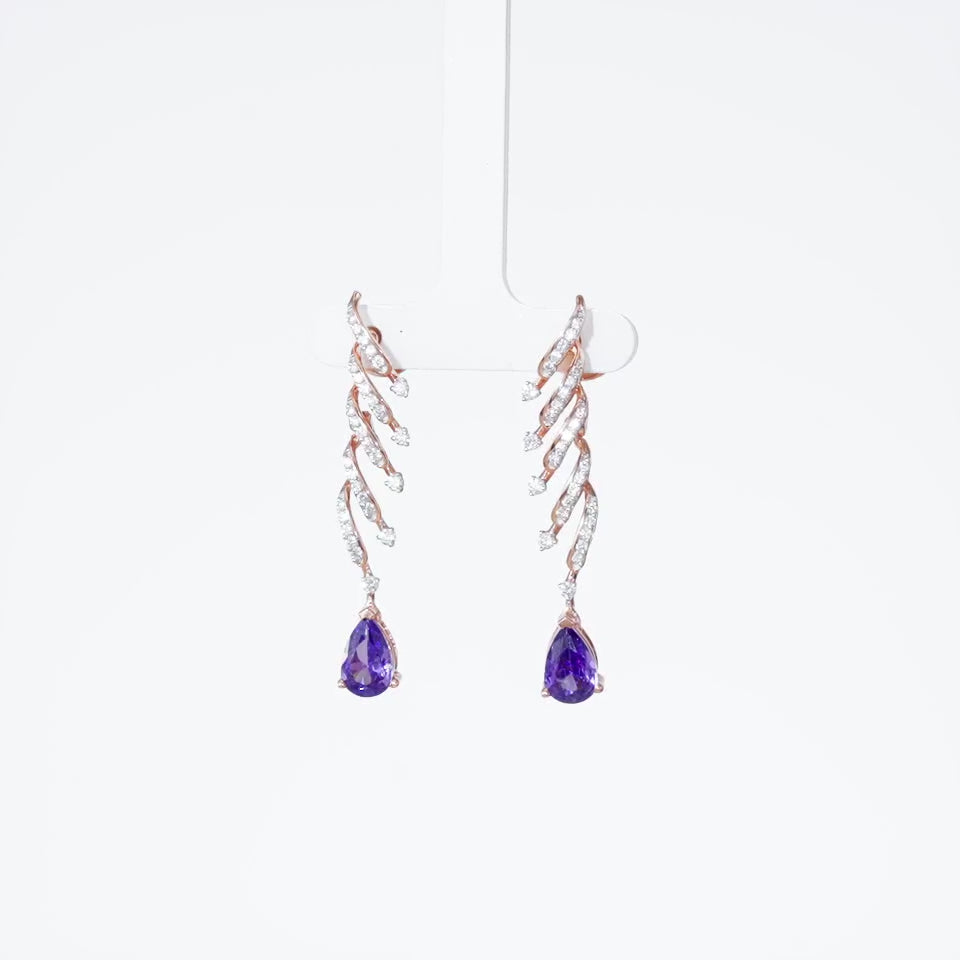 Crystal Crest Diamond Necklace Set