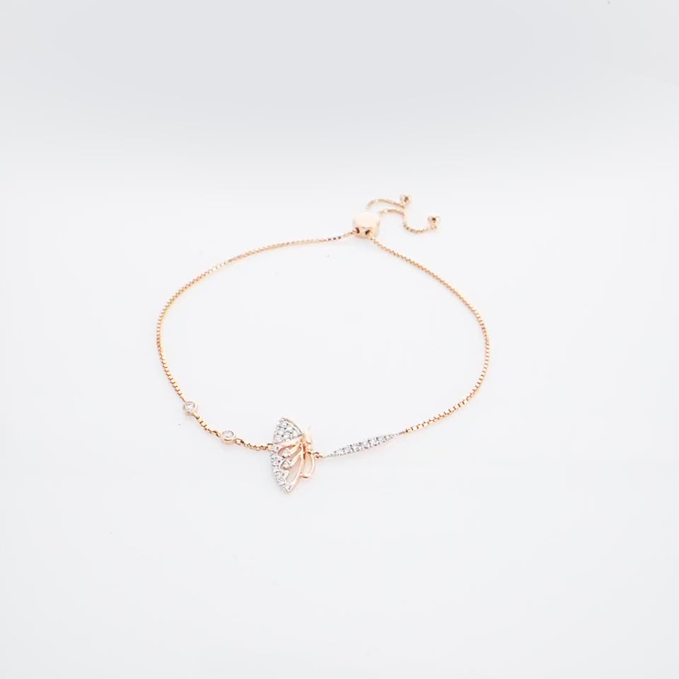 Whimsical Wind Diamond Bracelet