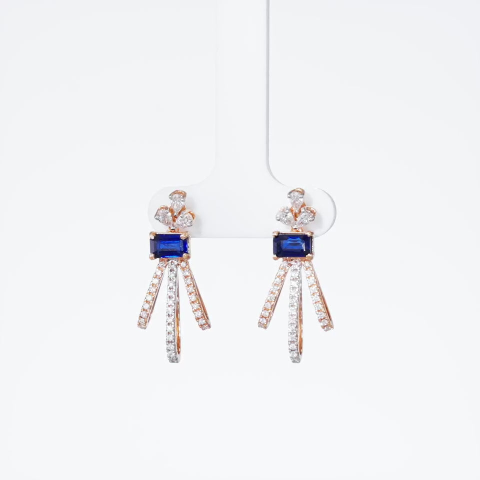Sapphire Radiance Diamond Necklace Set