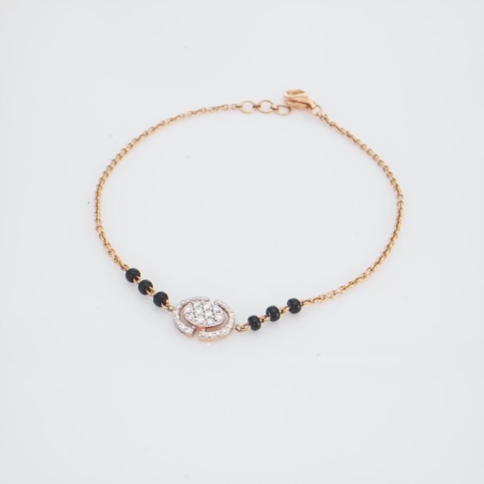 Sacred Core Diamond Mangalsutra Bracelet
