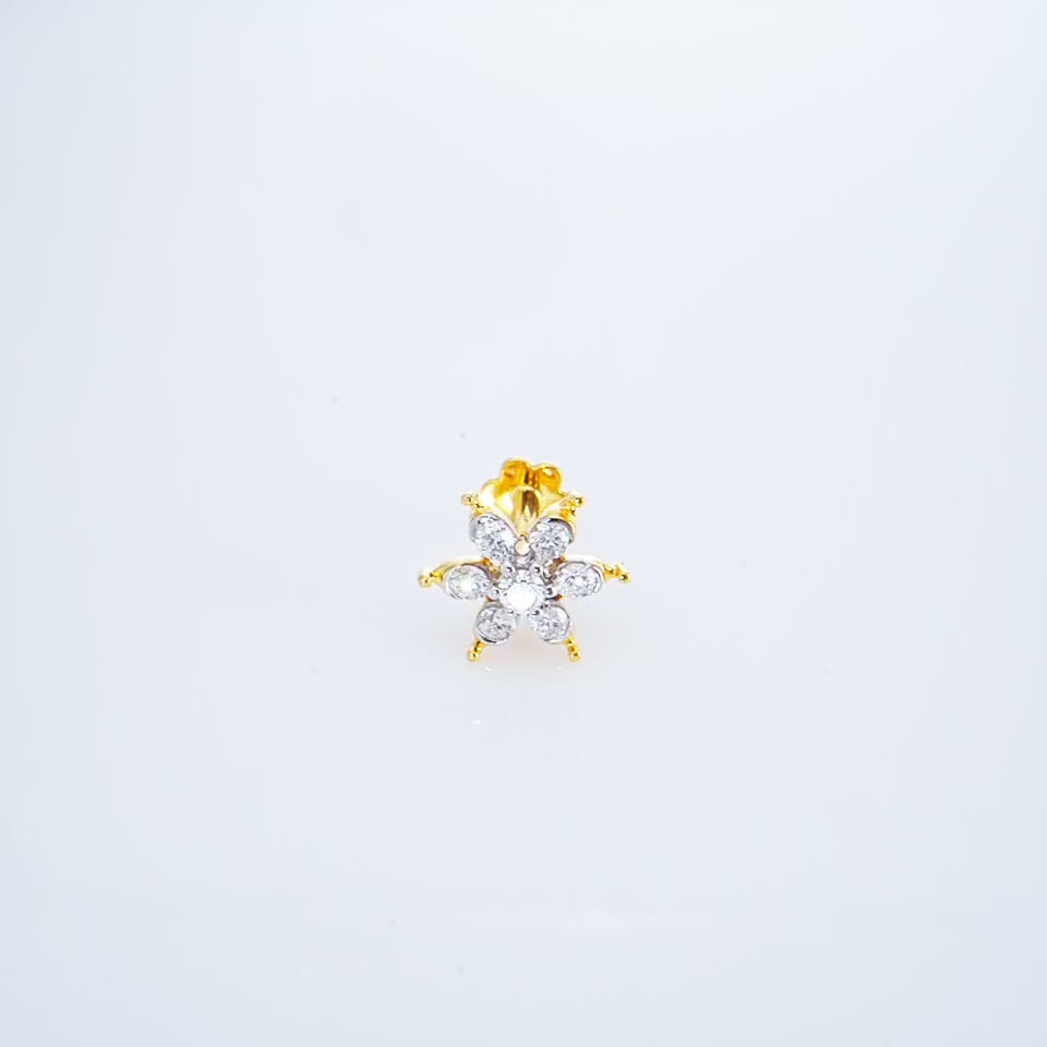 Golden Bliss Diamond Nosepin
