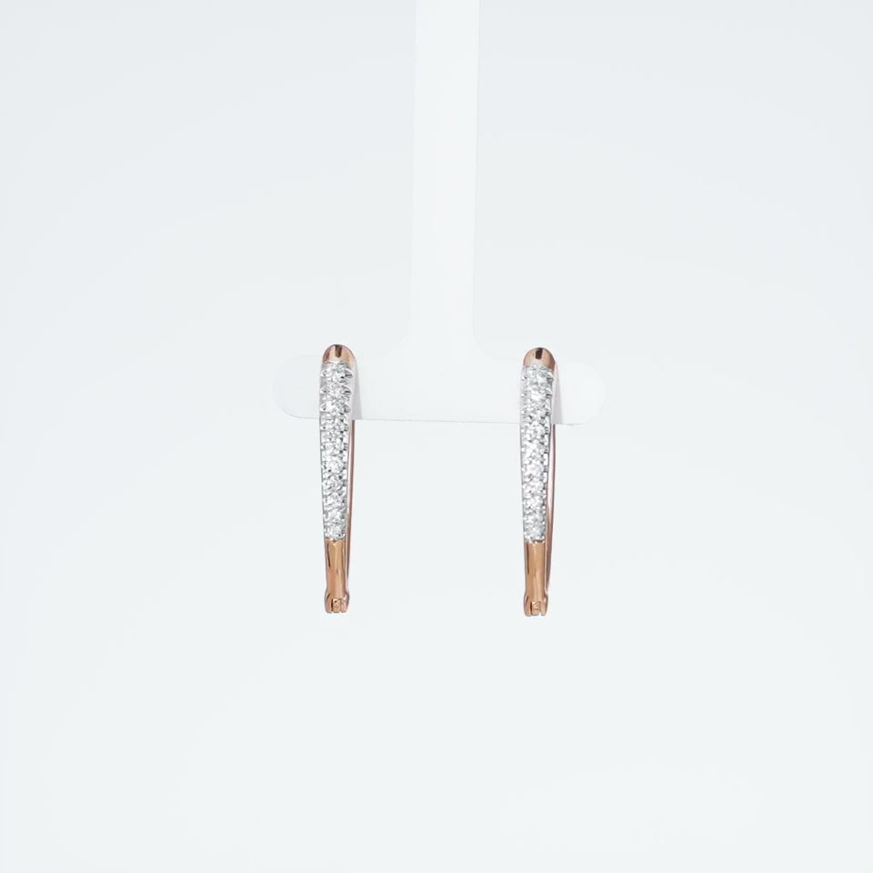 Tapered Prism Diamond Earrings