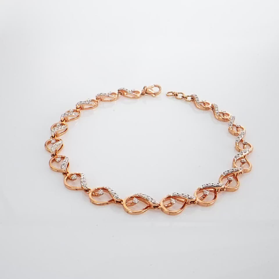 Rhythmic Weave Diamond Bracelet