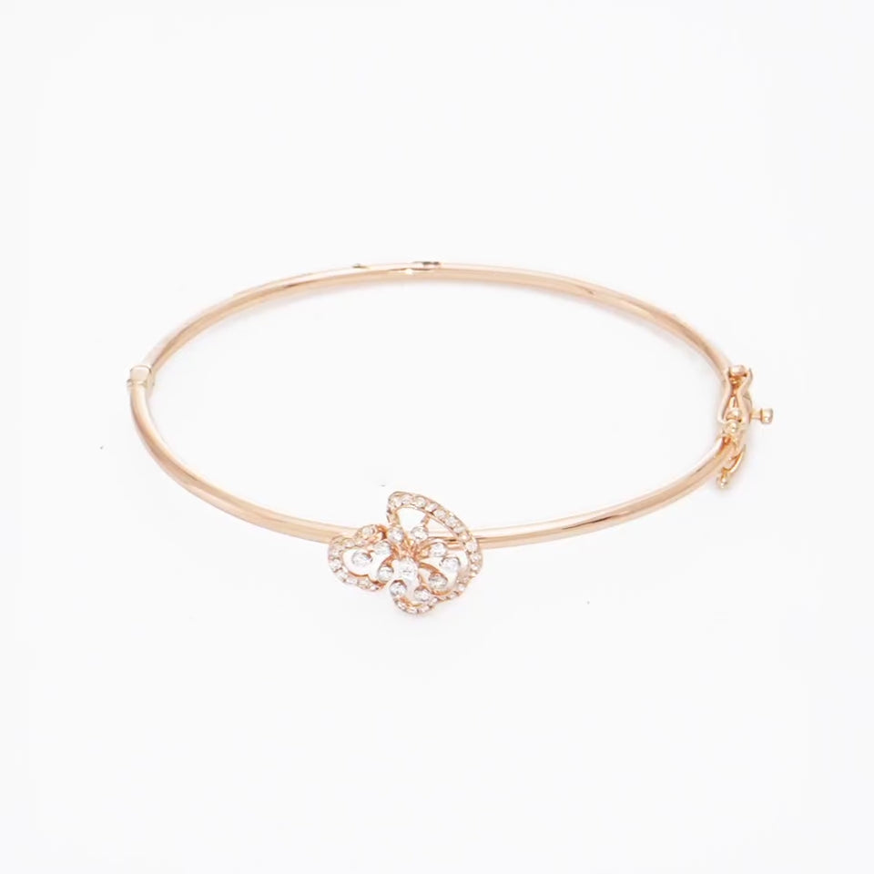 Blooming Lattice Diamond Bracelet