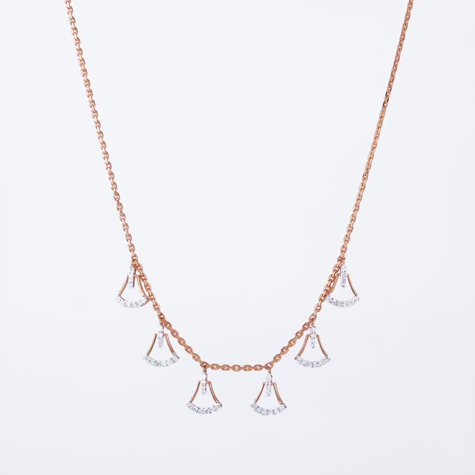 Shining Bells Diamond Necklace Set