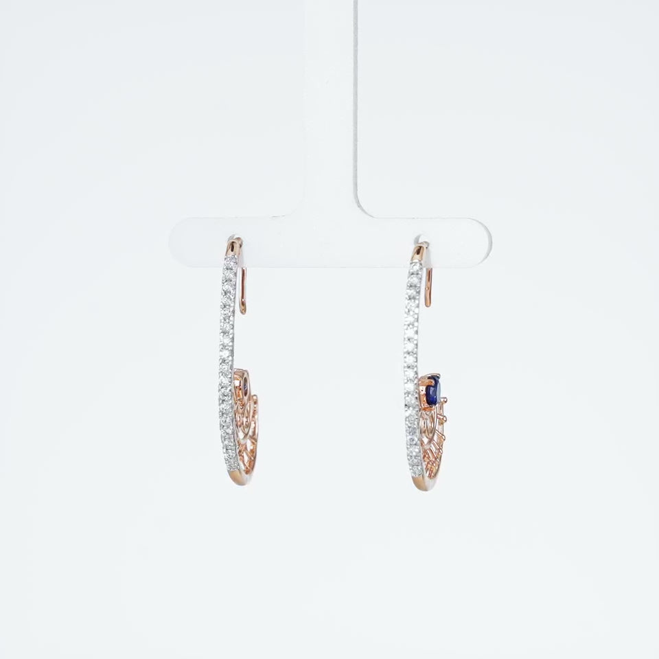 Blue Horizon Diamond Earrings