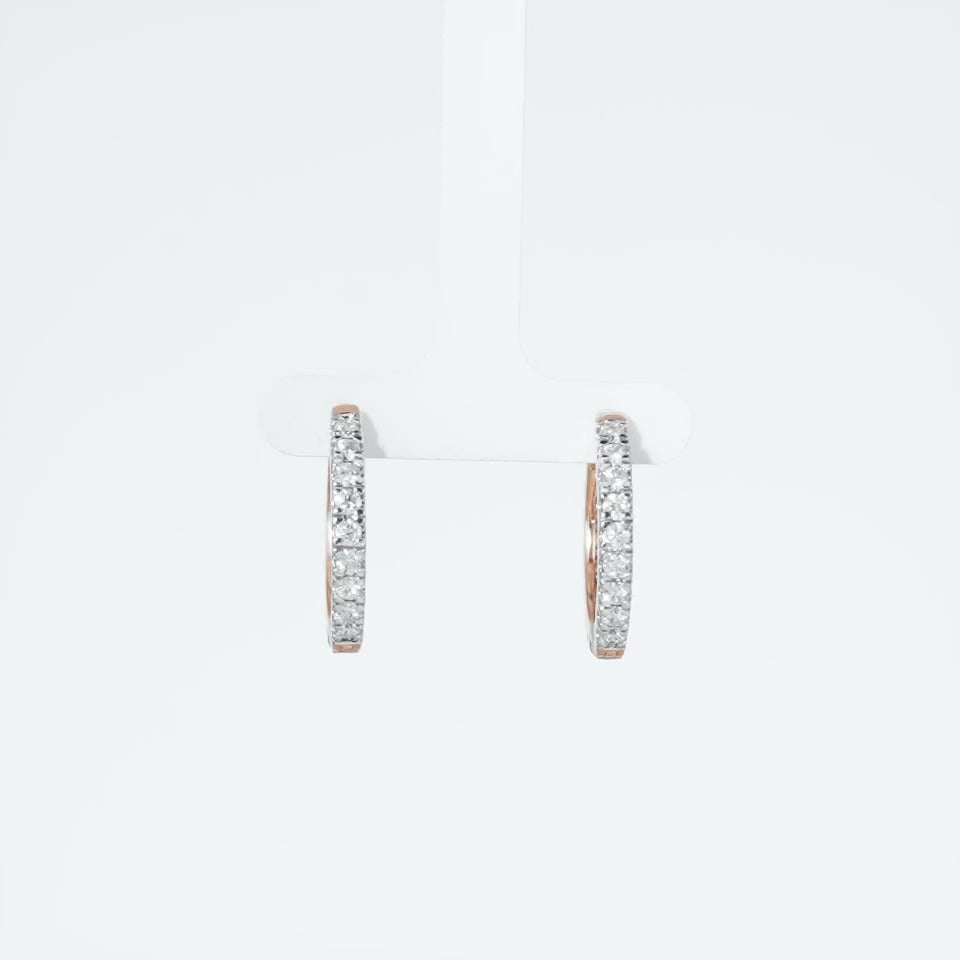 Classic Hoop Diamond Earrings