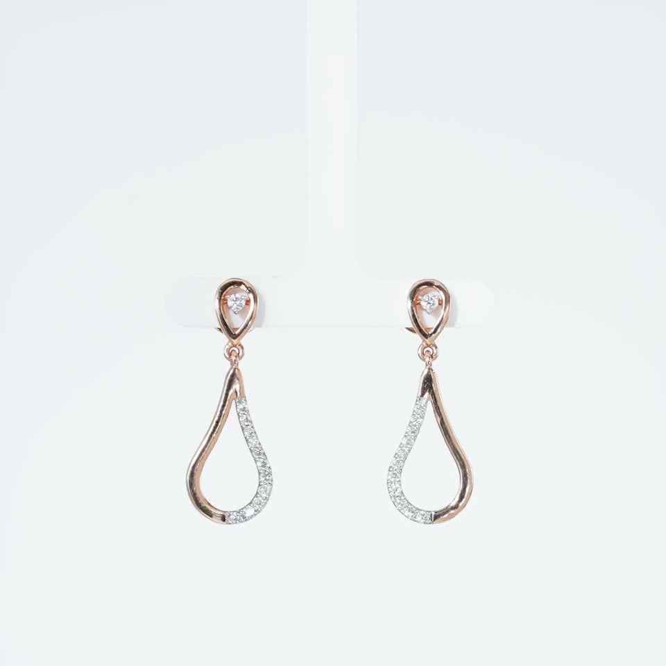 Divine Drop Diamond Earrings