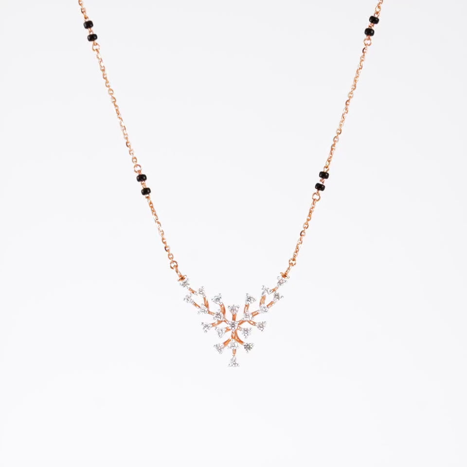 Shining Nodes Diamond Mangalsutra