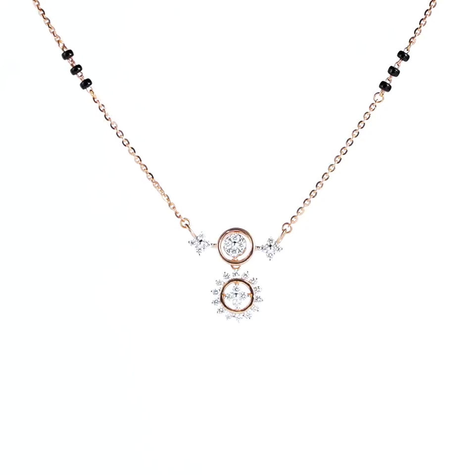 Sunbeam Bloom Diamond Mangalsutra