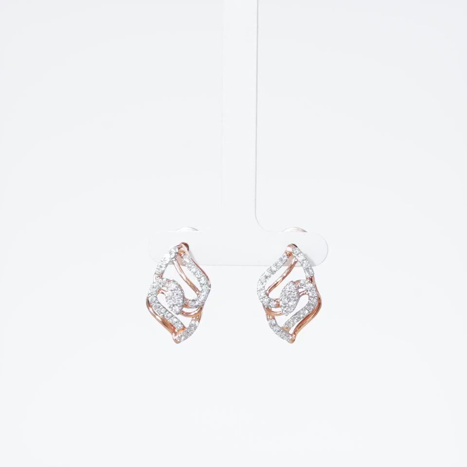 Shining Leaf Diamond Necklace Set