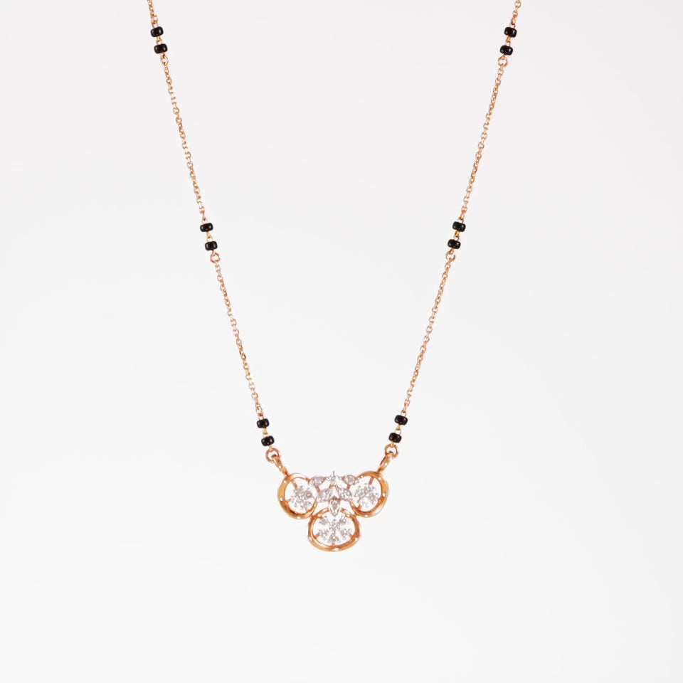 Starlight Trinity Diamond Mangalsutra