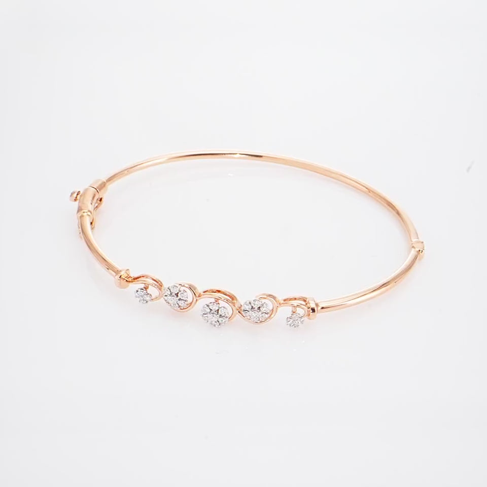 Serene Wave Diamond Bracelet