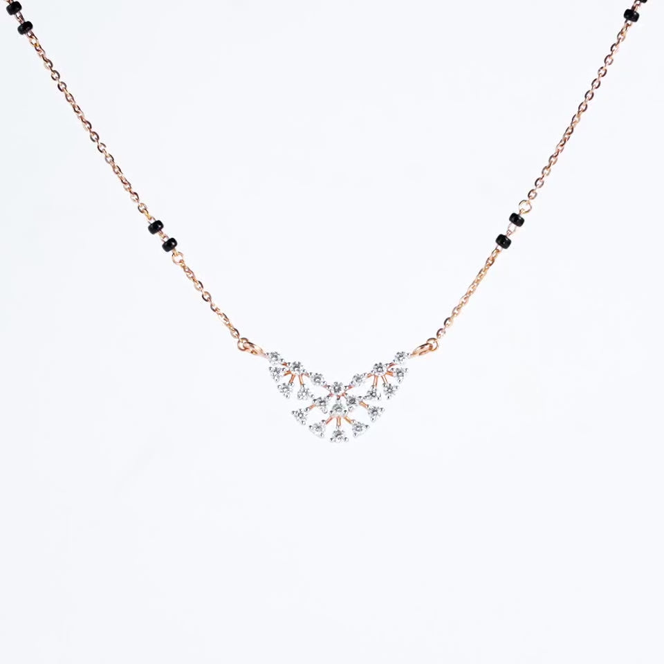Ornate Cluster Diamond Mangalsutra