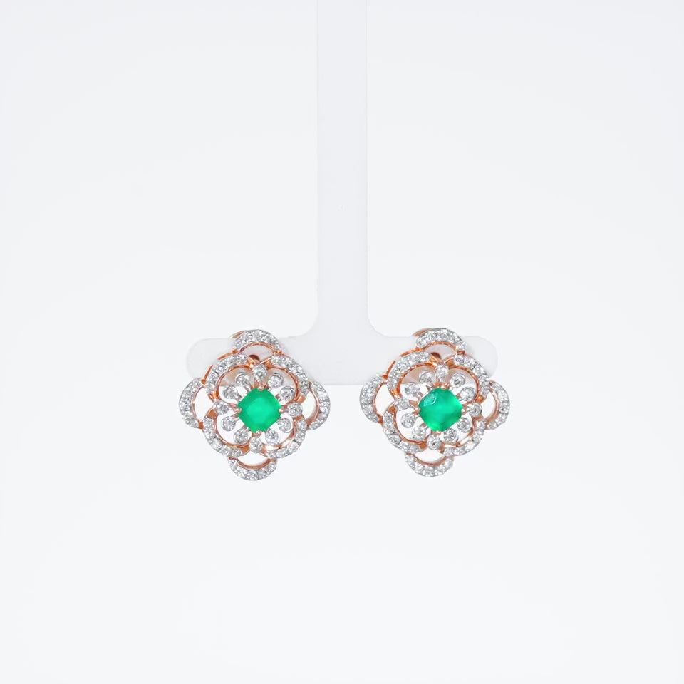 Minted Mandala Diamond Necklace Set